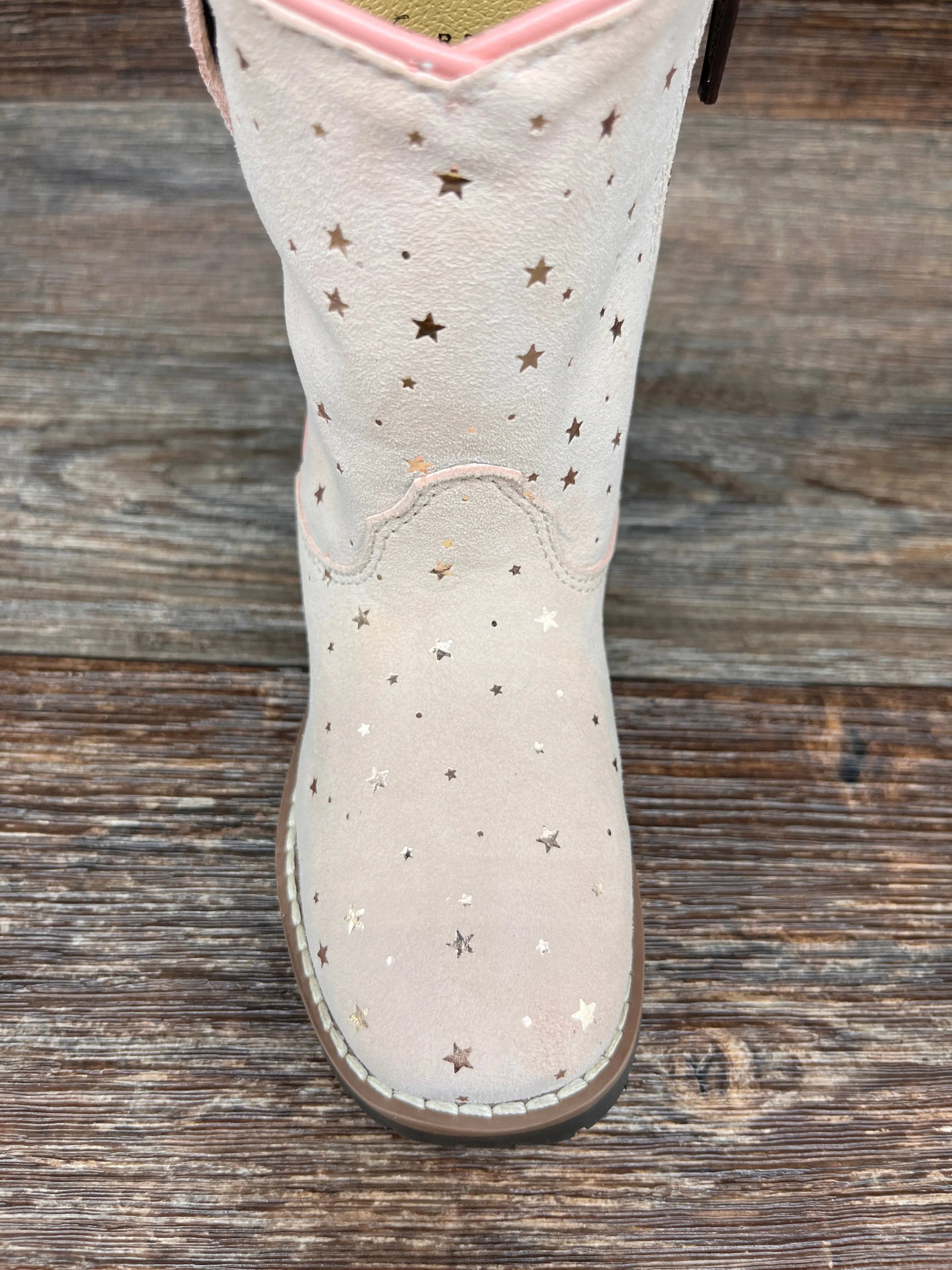 3319T Toddler Autry Starry Pink Western Boot by Smoky Mountain