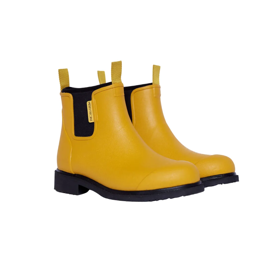 Bobbi Wellington Boot - Mustard Yellow and Black