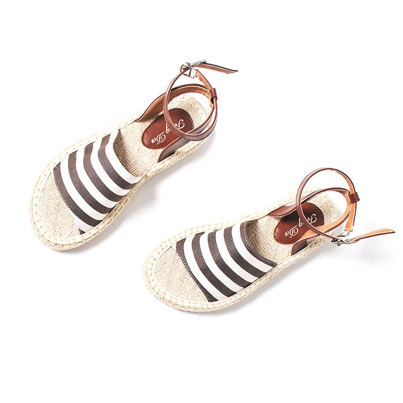 BOOPDO DESIGN PLATFORM ESPADRILLES WITH ANKLE STRAP