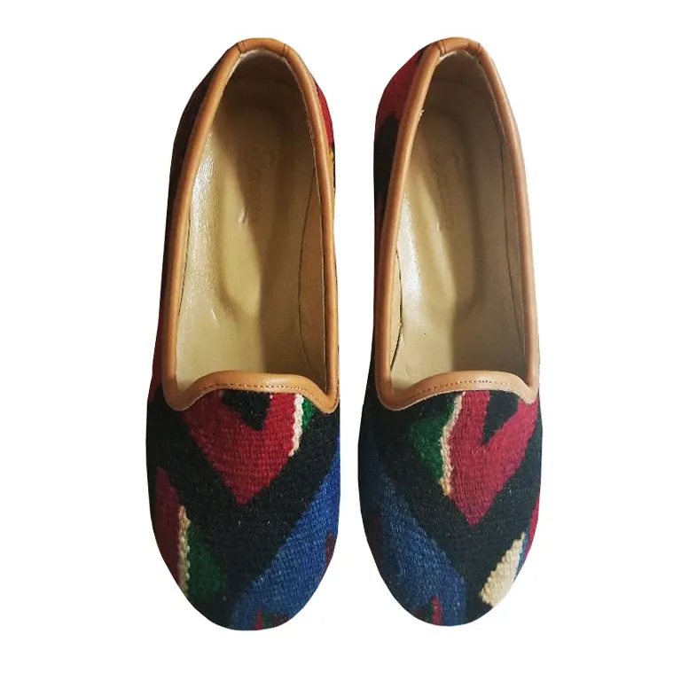 Handwoven Wool Kilim Women's Loafer (Bibi) Size 41 (11)
