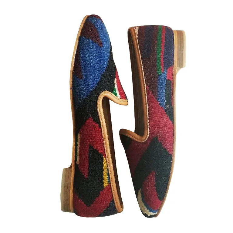 Handwoven Wool Kilim Women's Loafer (Bibi) Size 41 (11)