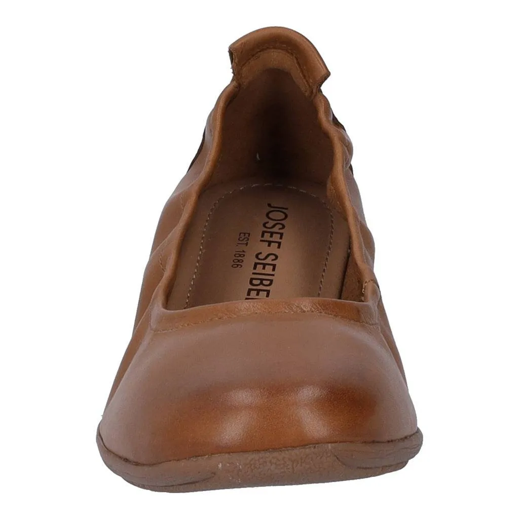 Josef Seibel Fenja 01 Ladies Camel Brown Leather Slip on Shoes