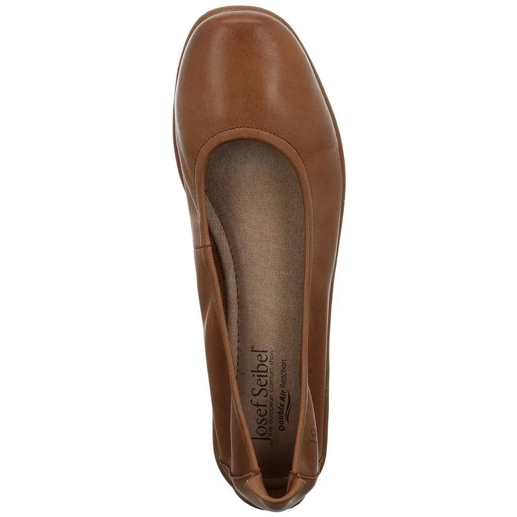 Josef Seibel Fenja 01 Ladies Camel Brown Leather Slip on Shoes