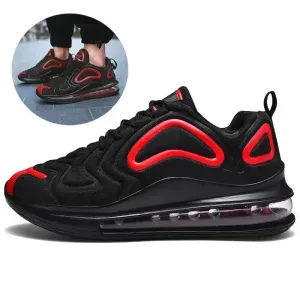 Men's Fashion Outfit  Sneakers Air Cushion Outdoor Breathable  Lace-up Sneakers Running Sports Shoes
