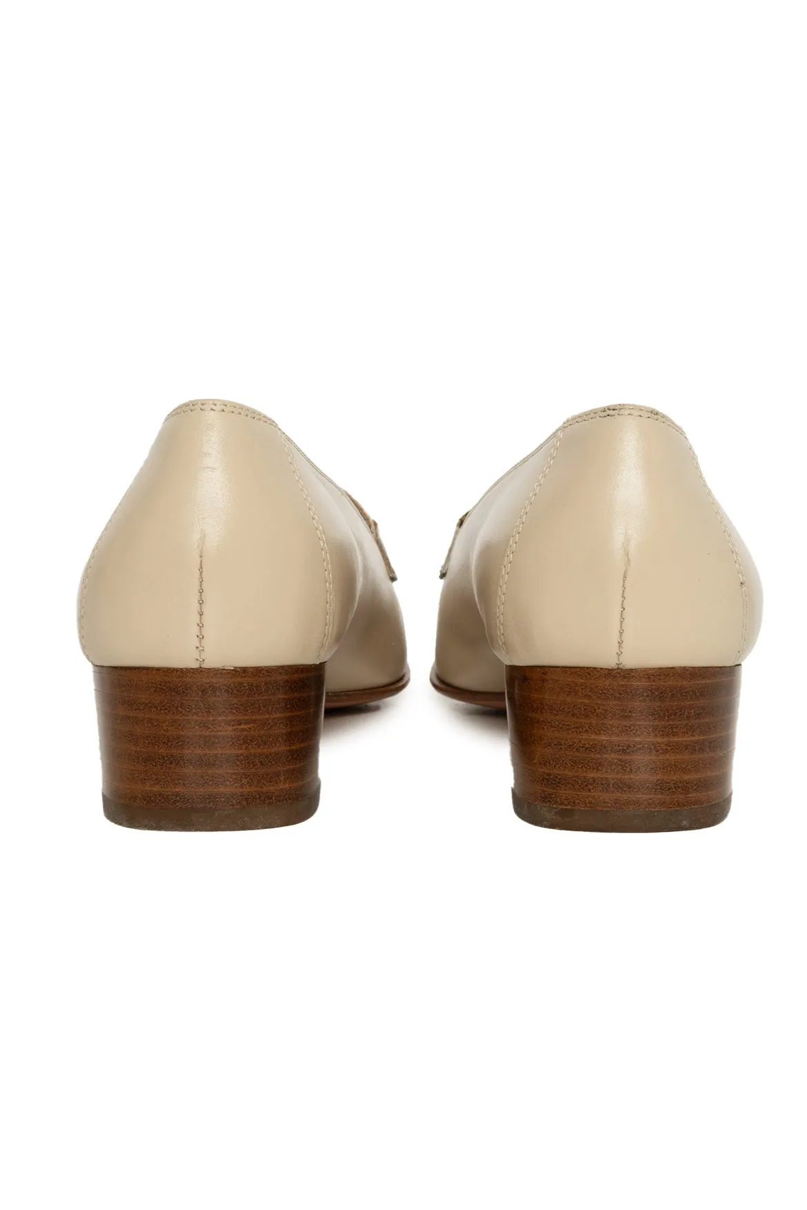 Salvatore Ferragamo Size 7.5 Block Heel Horsebit Loafers