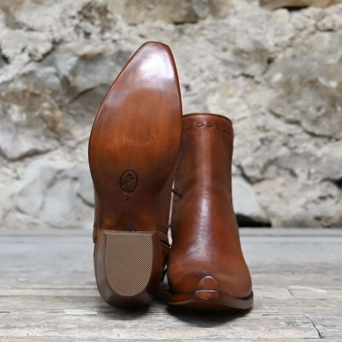 Stallion Ladies Zorro In Cognac Calf