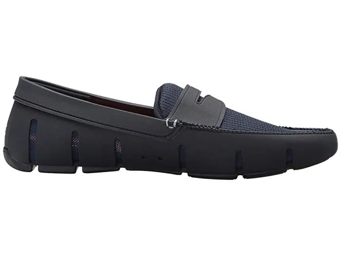 SWIMS Men's Penny Loafers fabric material rubber sole Navy Waterproof Beach Shoe