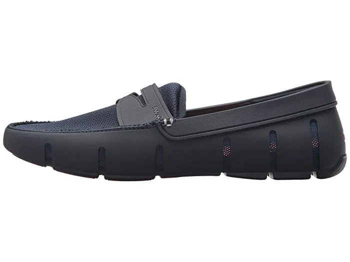 SWIMS Men's Penny Loafers fabric material rubber sole Navy Waterproof Beach Shoe