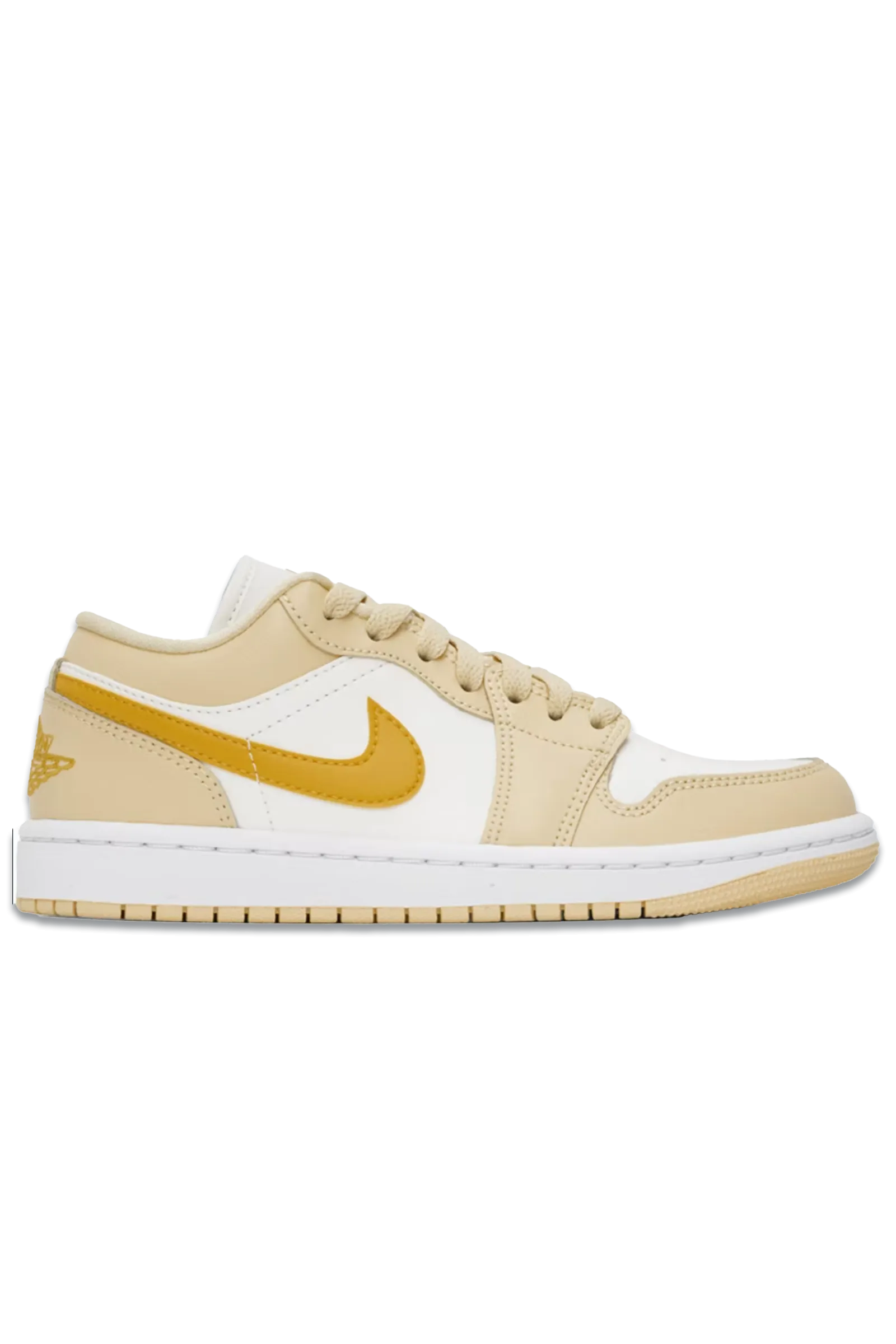 White & Orange Air Jordan 1 Low Sneakers
