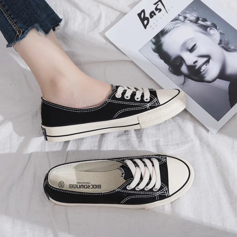 Women's Flat Korean Style Versatile Summer Low-cut Canvas Shoes
