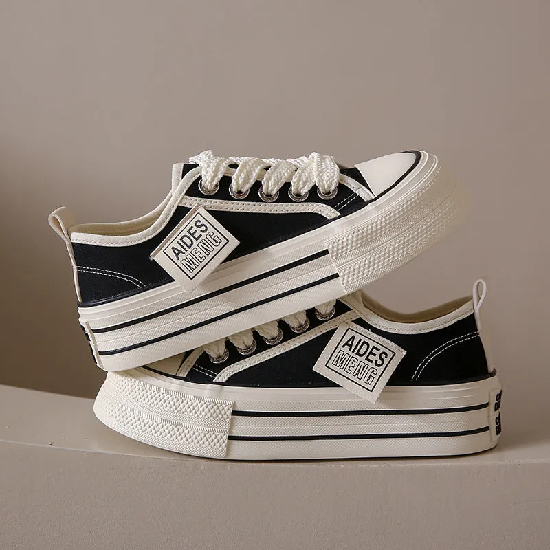 Women's Style Summer Versatile Flat Bottom Running Canvas Shoes